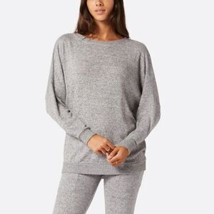 Joie Jennina Pullover Sweatshirt in Heather Grey in Large